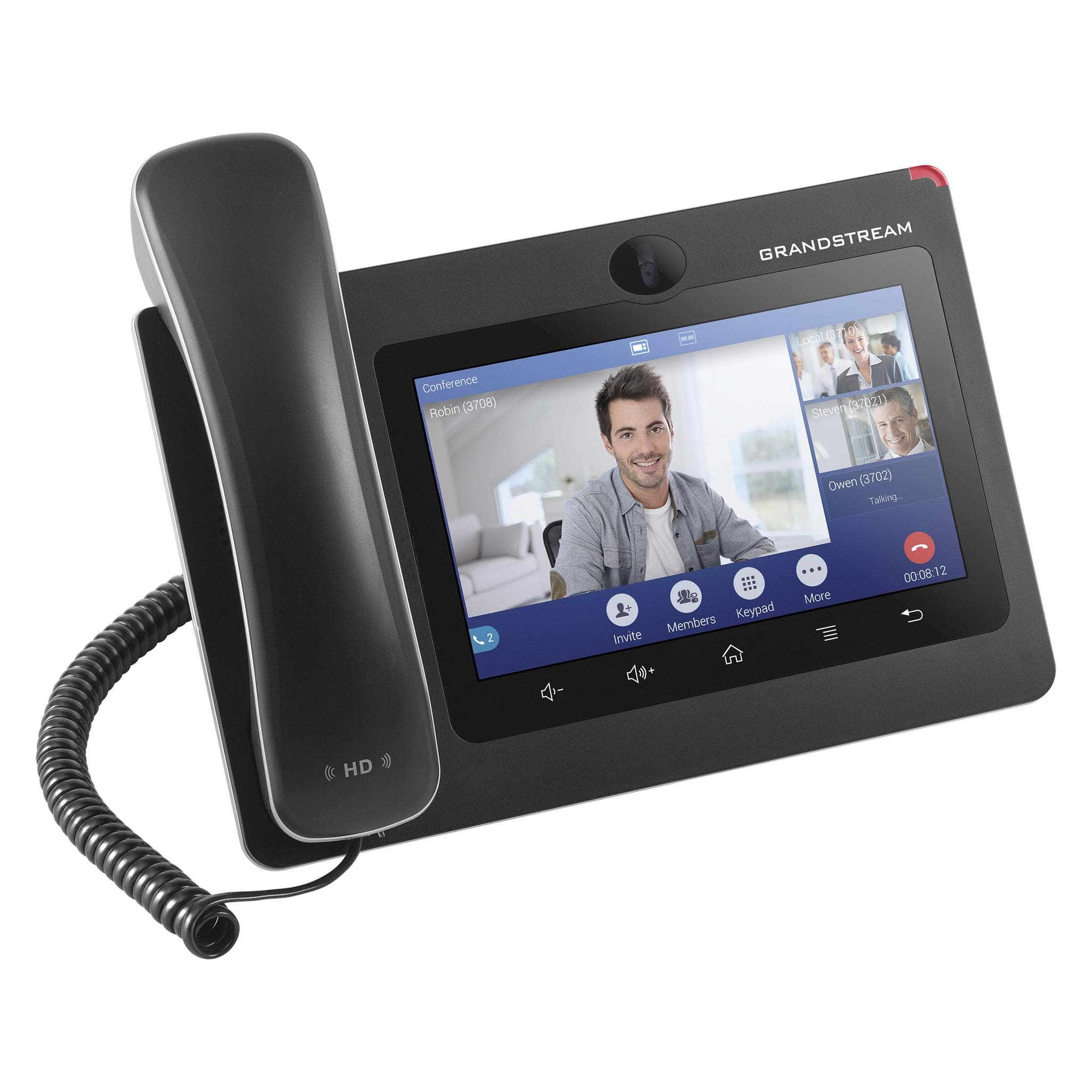 Grandstream GXV-3370, Telefoon, Zwart
