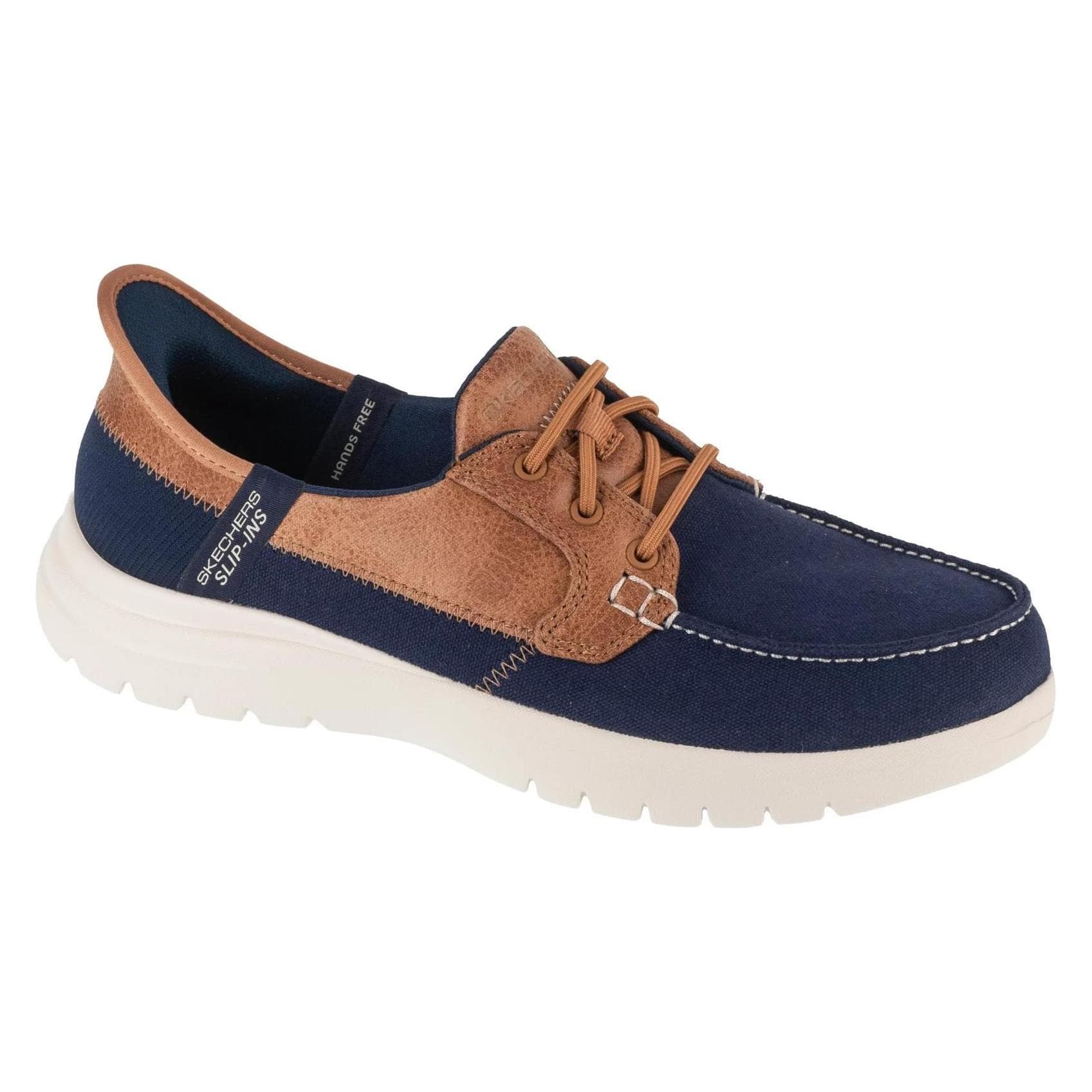 Skechers, Vrouwen, Sneakers, Slip-ins: On-The-Go Flex - Palmilla marineblauw, Blauw, (36.5)