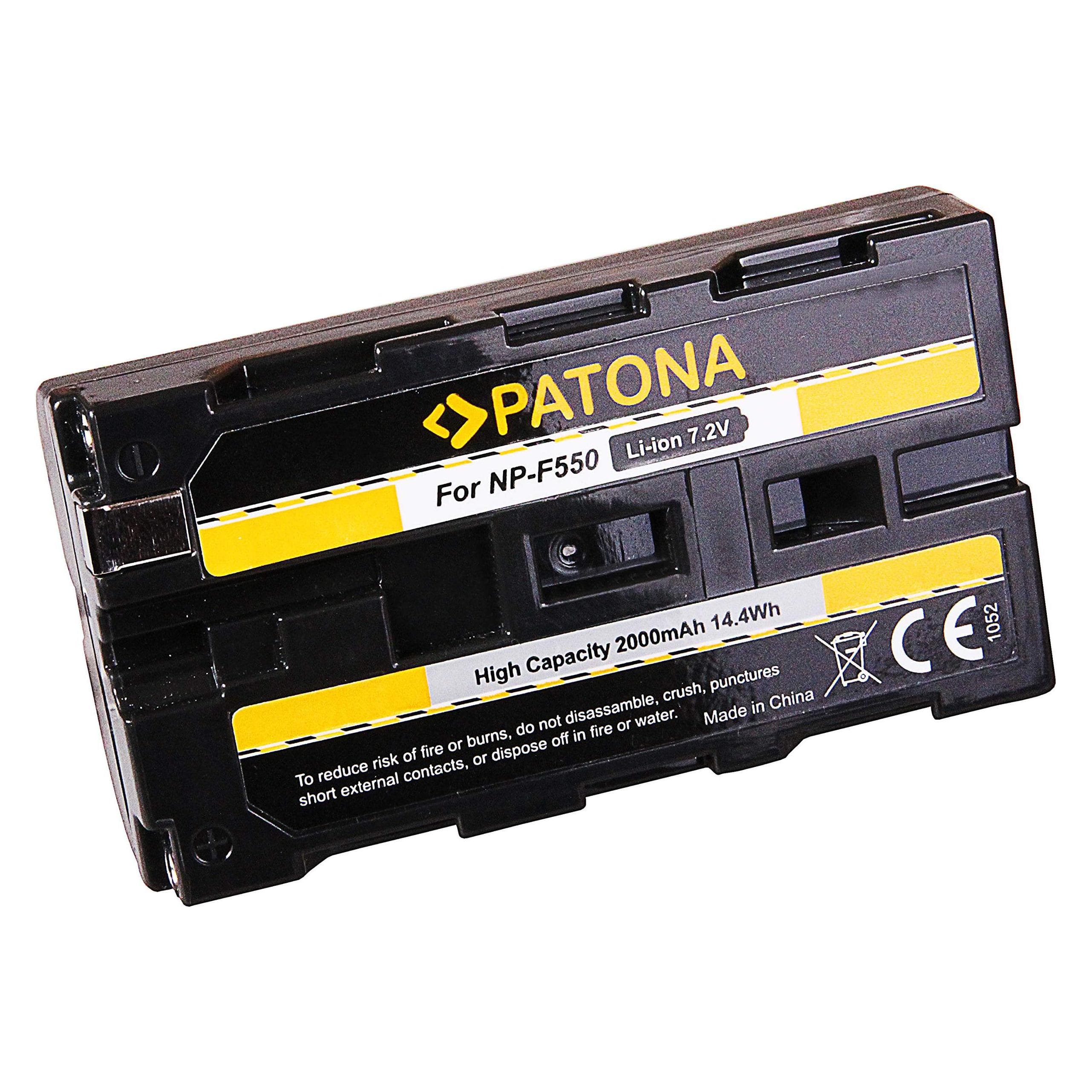 Walimex NP-F 550 (Batterij van de camera), Stroomvoorziening voor de camera, Zwart