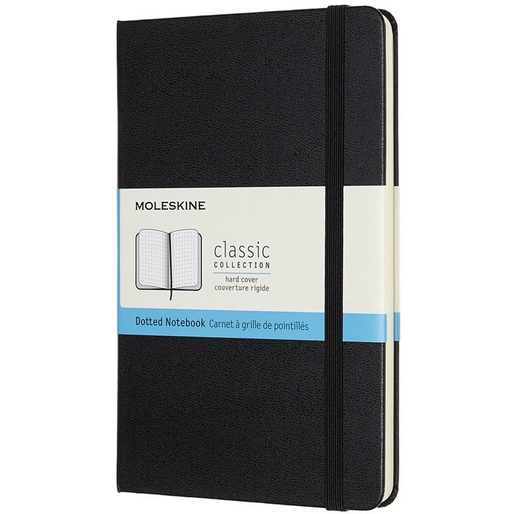 Moleskine, Notitieboekje + schrijfblok, Notebook klassieker (A5, Gestippeld, Hardcover)