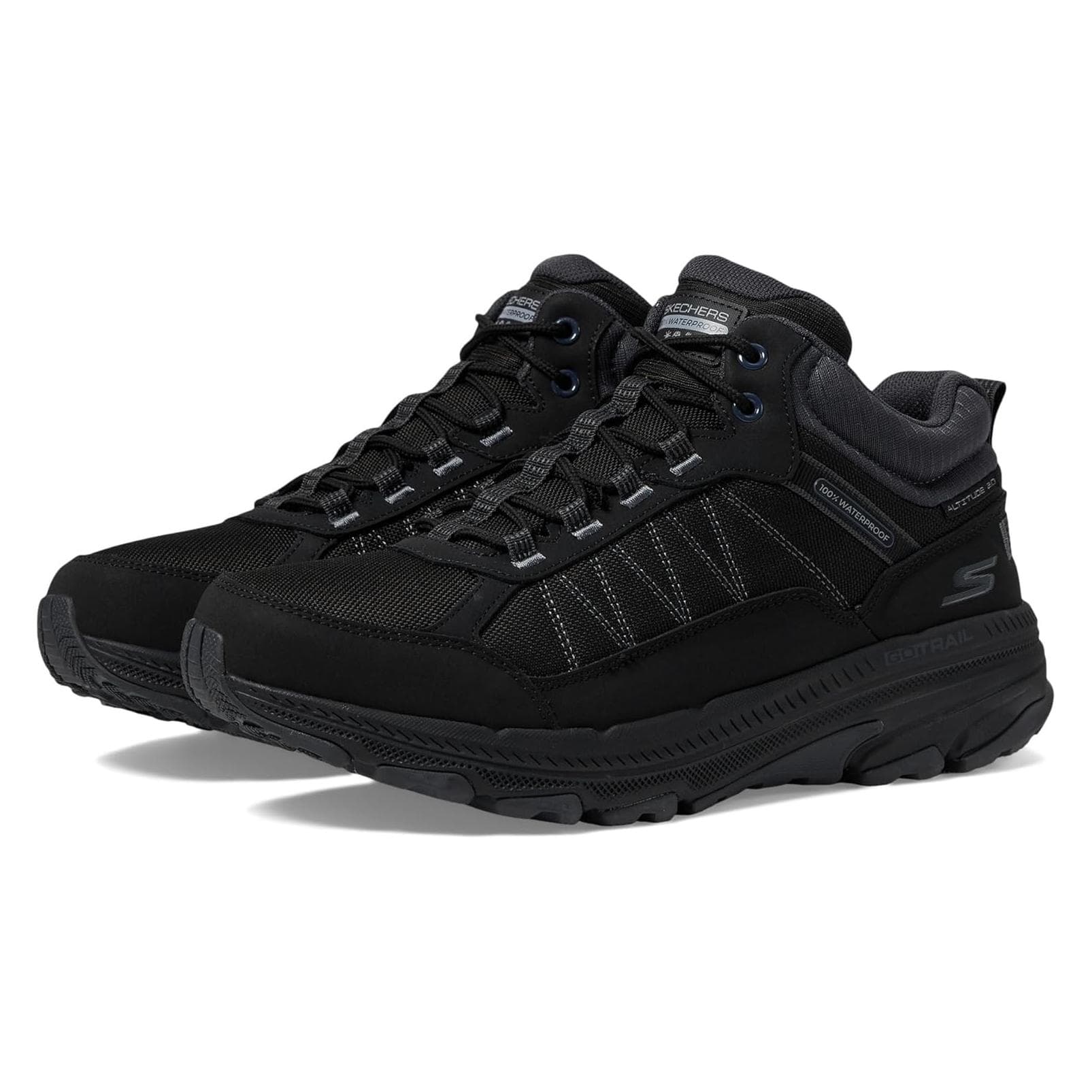 Skechers, Vrouwen, Sneakers, Go Run Trail Altitude 2.0 - C - Dames Veterschoenen - Zwart, Zwart, (36)