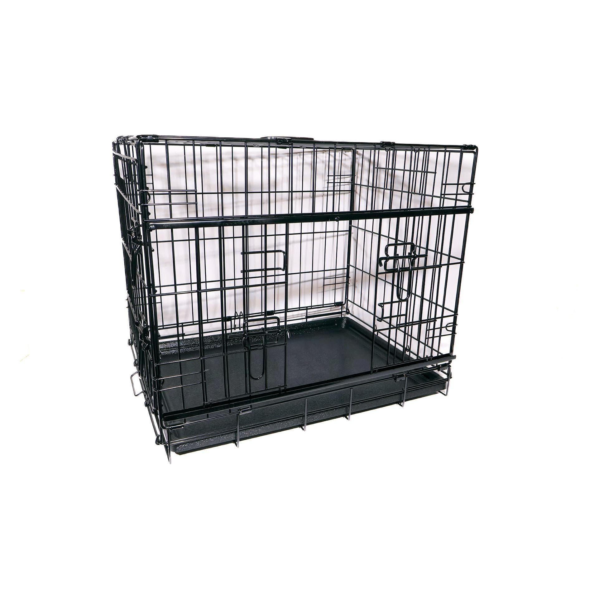 Petcare active canis - Premium schuifdeurkooi - Zwart - 76 x 53 x 61 (Opvouwbaar), Dierendragers + Tassen
