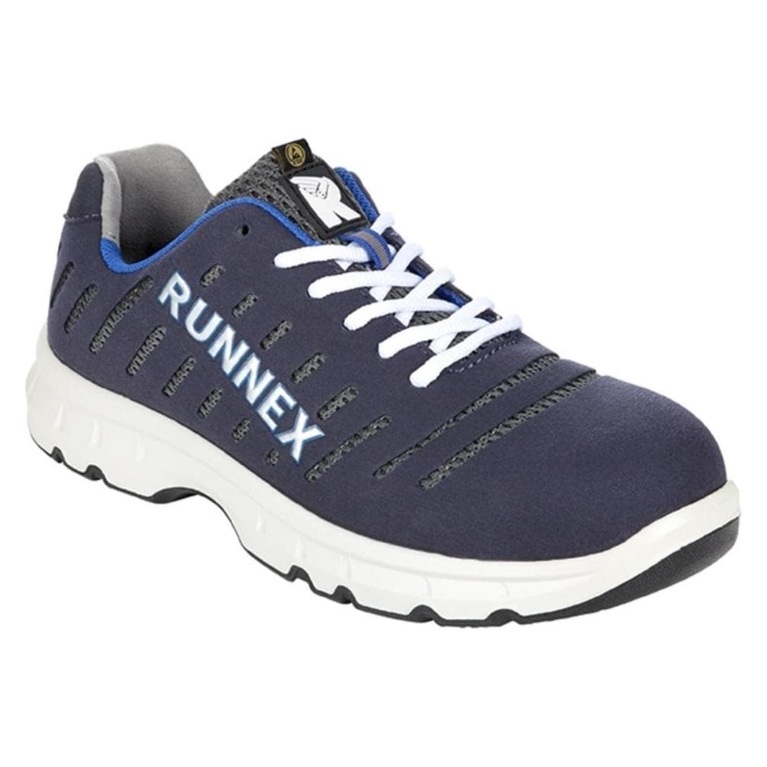 BIG Arbeitsschutz, Work shoes, S1P-ESD safety shoes blue/white/grey, size 46 (S1P, 46)