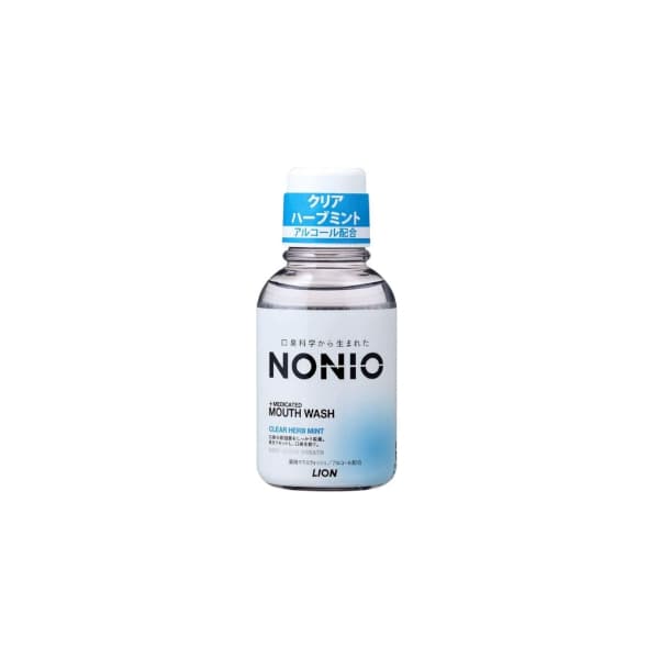 LION - Nonio Small Mouth Wash - 80ml - Clear Herb Mint