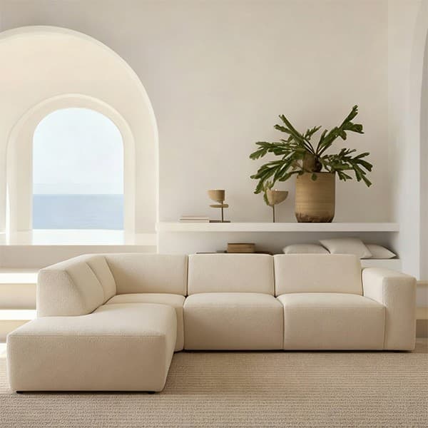 Haluta - Hoekbank Harry - 300x243x84 - Beige - Links