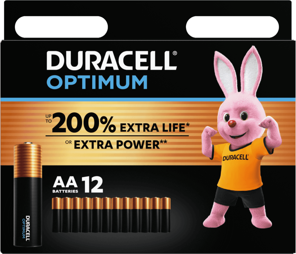 Duracell AA Optimum Alkaline 12x