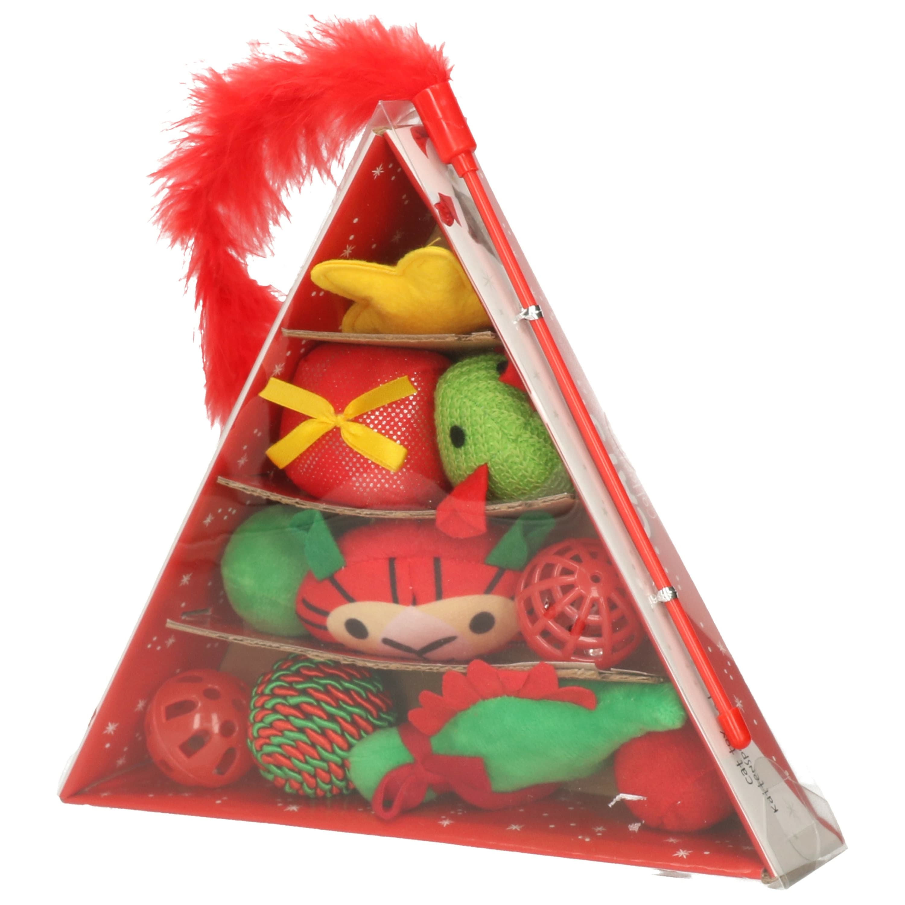 Christmas Decoration kattenspeeltjes - 11x stuks - kerstcadeau huisdieren