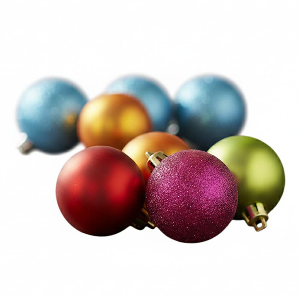 Inge Christmas kerstballen - 44x - gekleurd - kunststof - mix