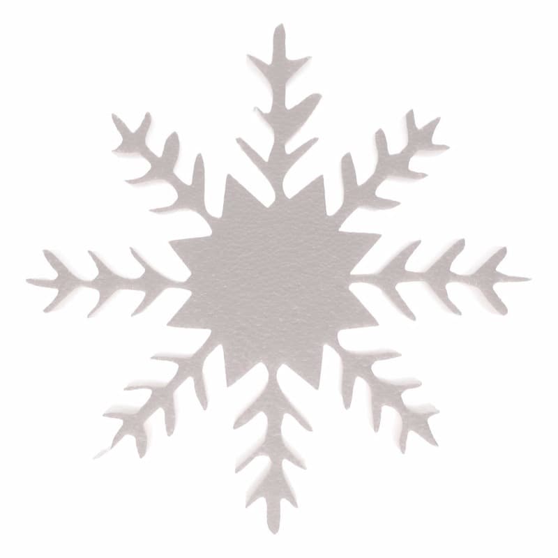 Piepschuim ijskristal vorm - wit - 30 x 5 cm - hobby - DIY sneeuwvlok
