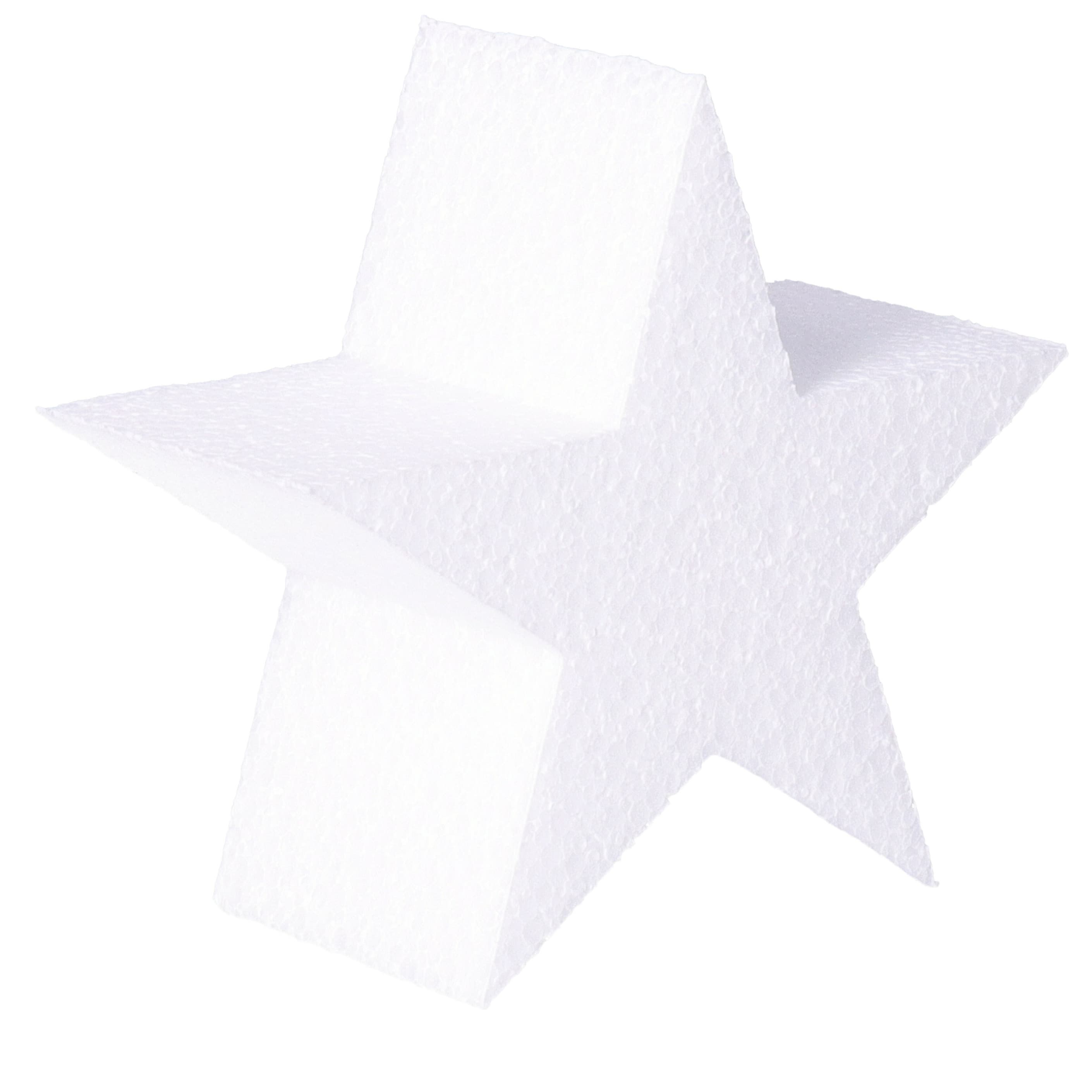 Piepschuim sterren - 10 x 5 cm - hobby/knutselen - Kerst sterren