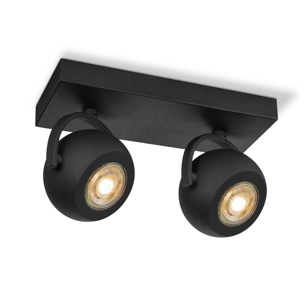 Light depot - LED opbouwspot Nop 2l - zwart - Outlet