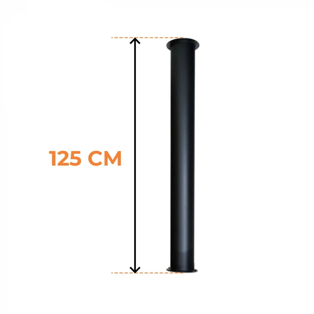 Toronto Buis 125 cm – Totale lengte 165 cm | Bioethanol-haard.be