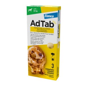 AdTab anti vlo kauwtabletten voor de hond 1,3-2,5kg - per verpakking