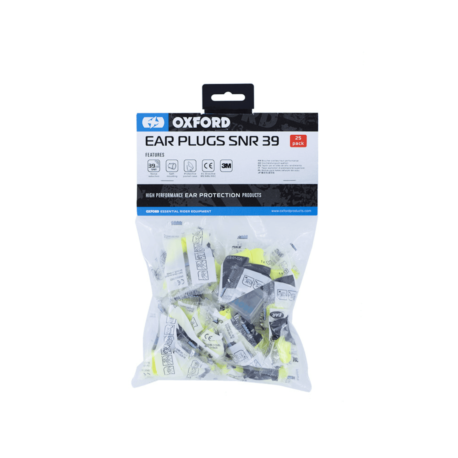 Oxford Products Oordoppen SNR39 universal 25 Stuks Maat