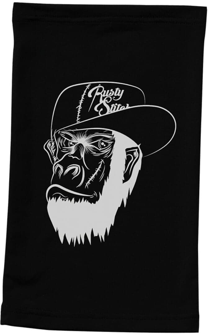 Rusty Stitches Monkey Neck Warmer onesize black Size