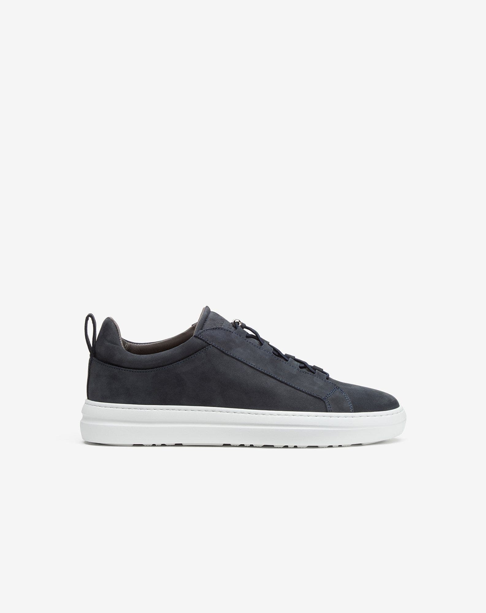 Blue nabuk trainers