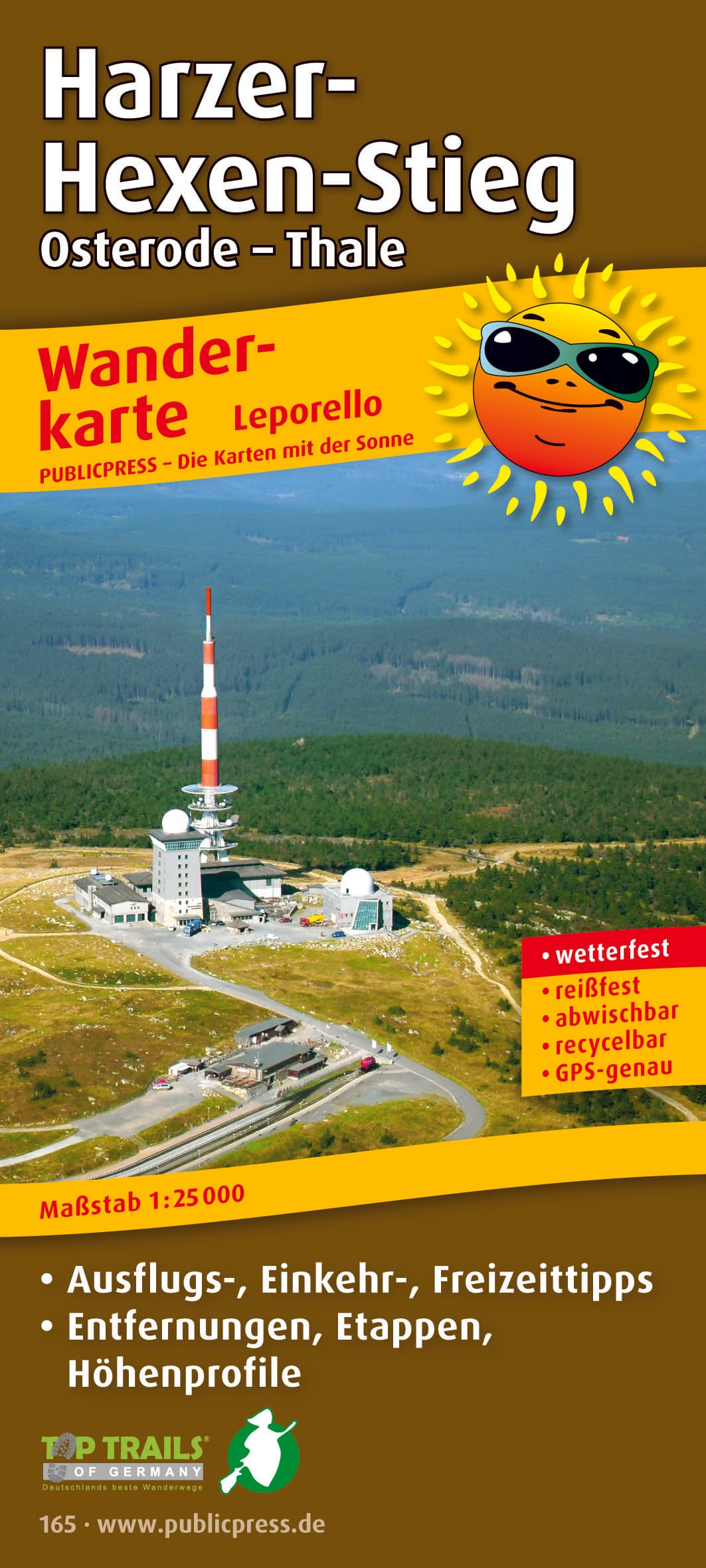 Wandelkaart 165 Harzer Hexen Stieg | Publicpress