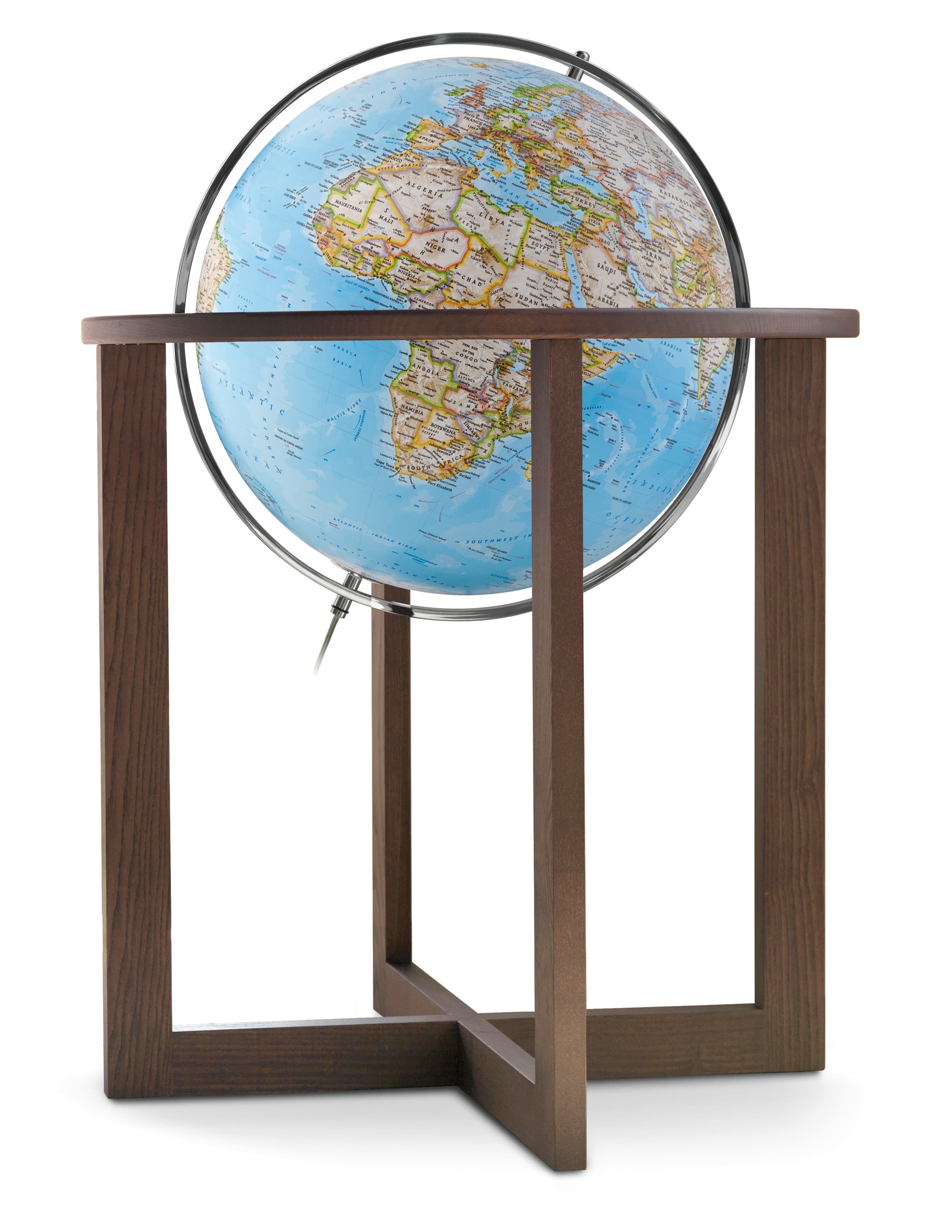 Wereldbol - Globe Cross Classic | ø 50 cm | Engelstalig | National Geo