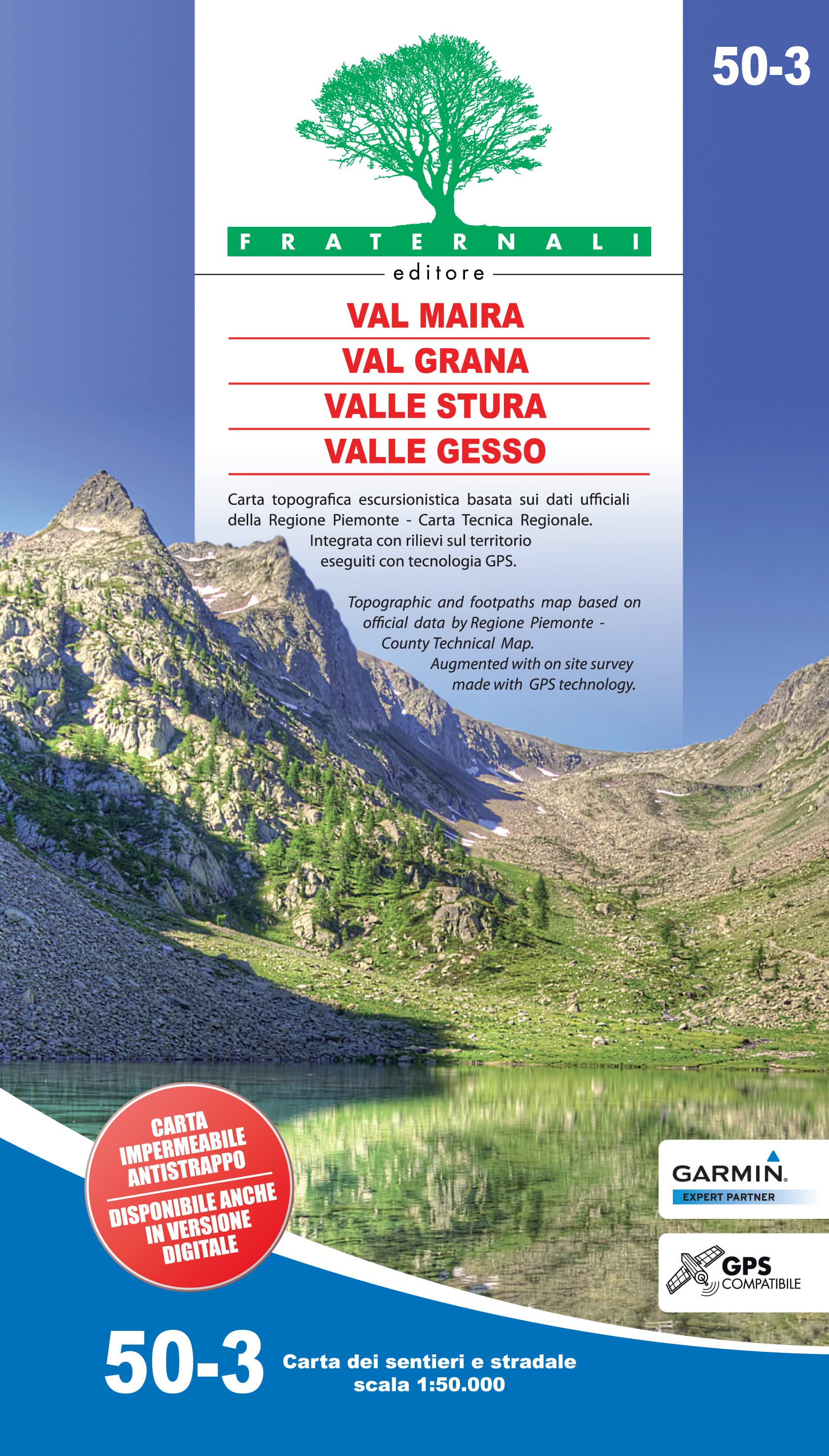 Wandelkaart 50-3 Val Maira | Fraternali Editore