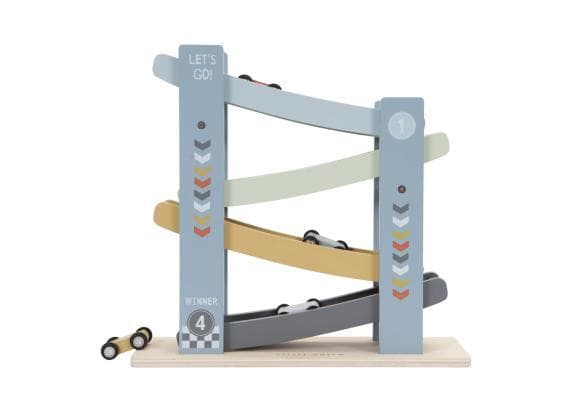 Little Dutch Rollerbaan Cars FSC Baby- en peuterspeelgoed Badspeelgoed Houten speelgoed