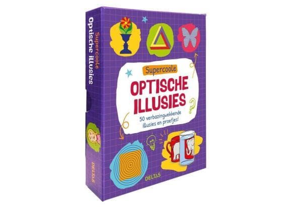 Deltas Supercoole optische illusies - doos met kaarten Educatieve boeken (spelletjes en raadsels)