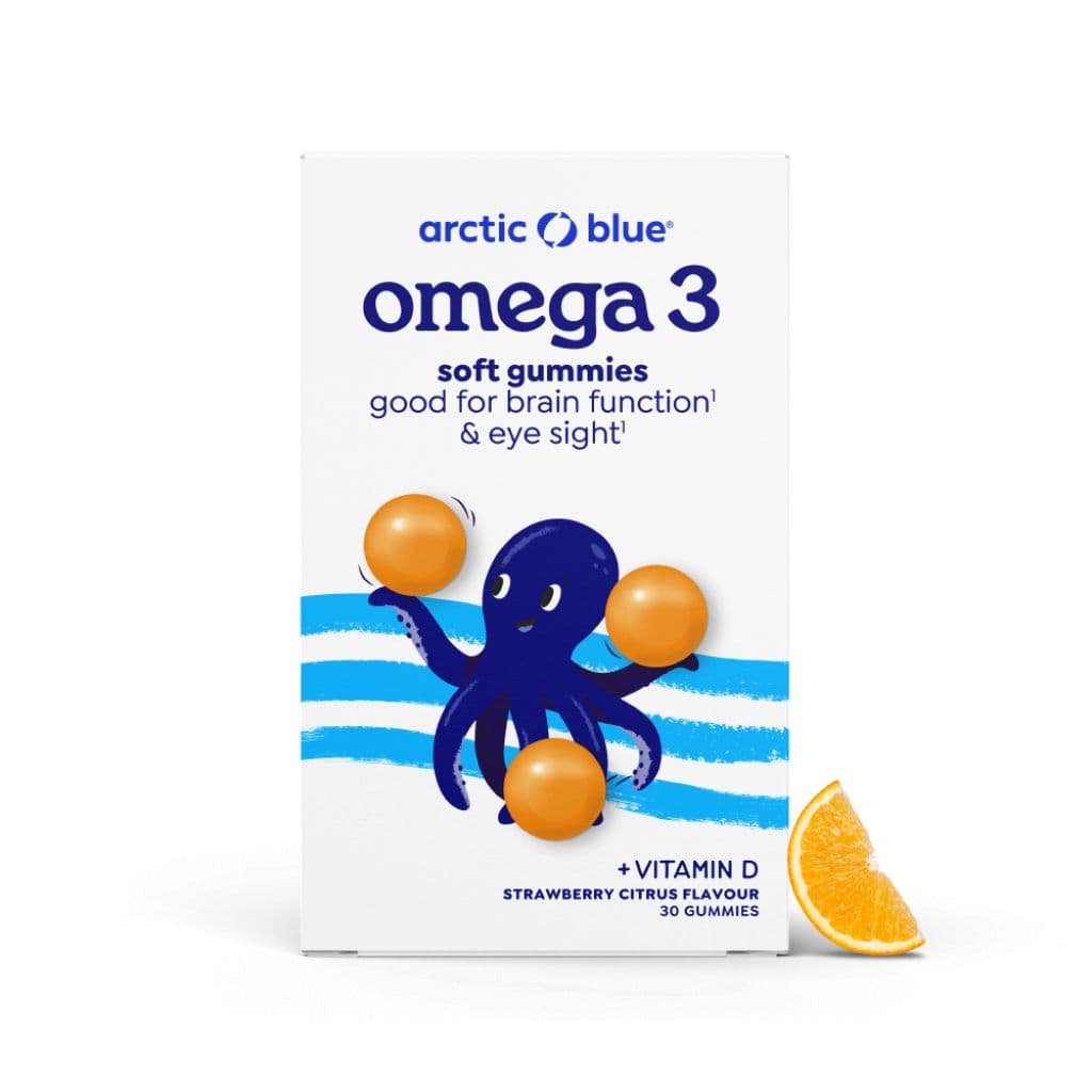 Kids Omega-3 gummies DHA & EPA vitamine D3 (Arctic Blue) 30st