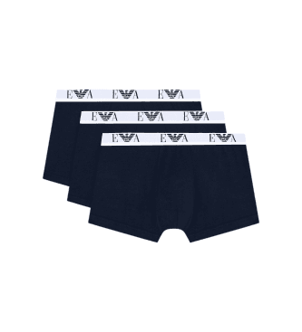 Emporio Armanivoor mannen. EM000259_AF14131 Set 3 Boxers Logo EA marineblauw (M), Homewear, Katoen