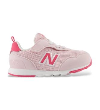 New Balanceunisex voor kinderen. NW515V1 Roze sneakers 515 met klittenband (21), Plat, Casual, kinderkleding