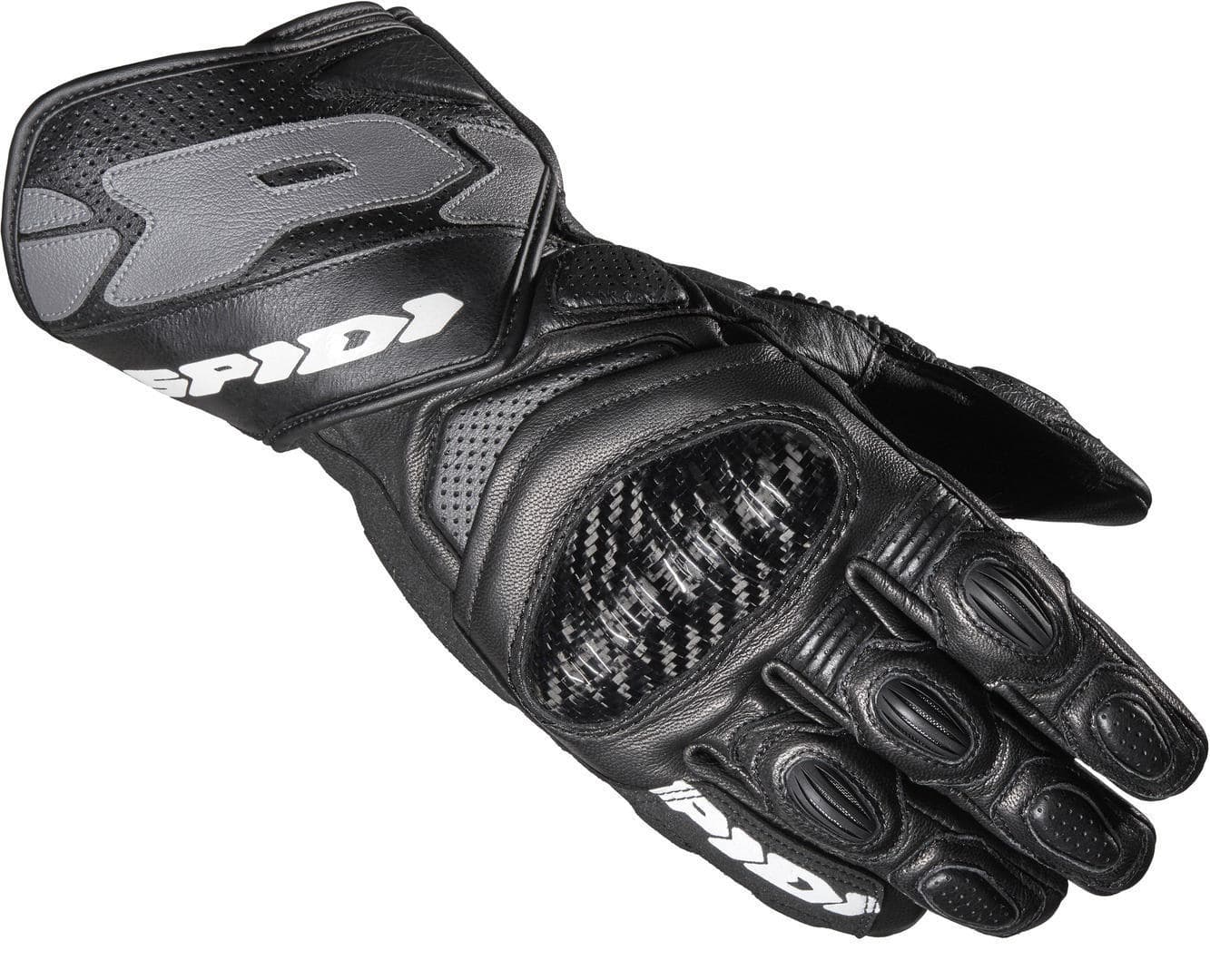 Spidi Carbo 7 Motorfiets handschoenen, zwart, afmeting M voor man