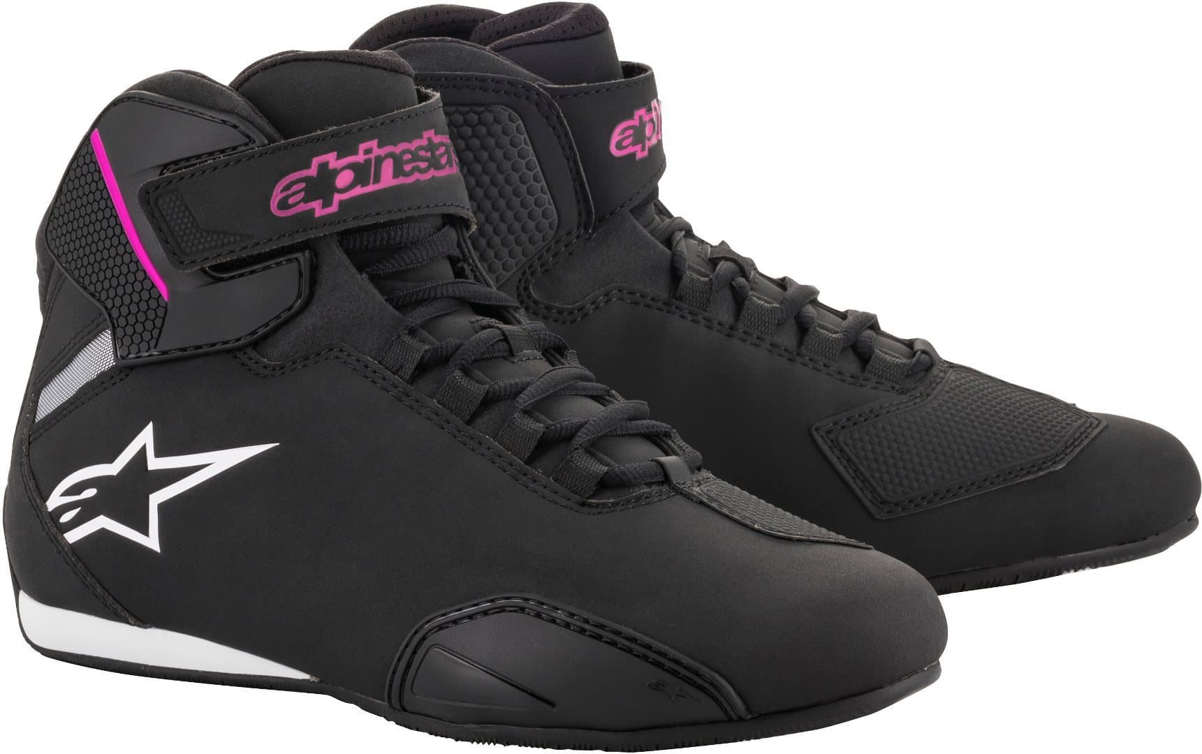 Alpinestars Stella Sektor Dames motorfiets schoenen, zwart-pink, afmeting 38 voor vrouw