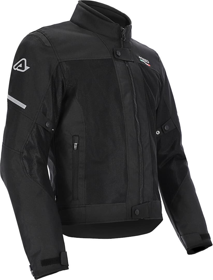 Acerbis On Road Ruby Motorfiets textiel jas, zwart, afmeting 3XL voor man