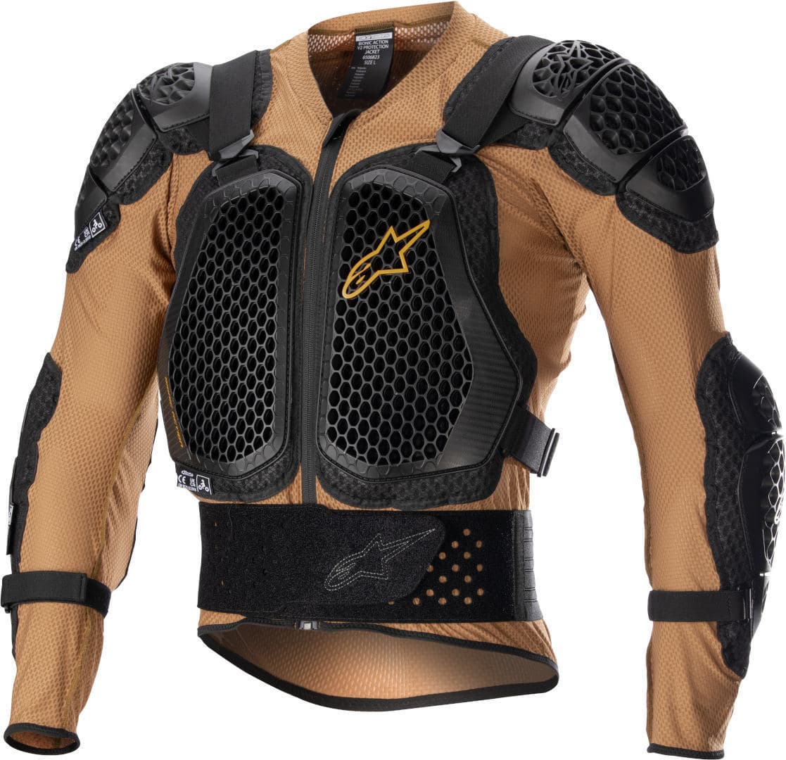 Alpinestars Bionic Action V2 Protector Jas, beige, afmeting S voor man