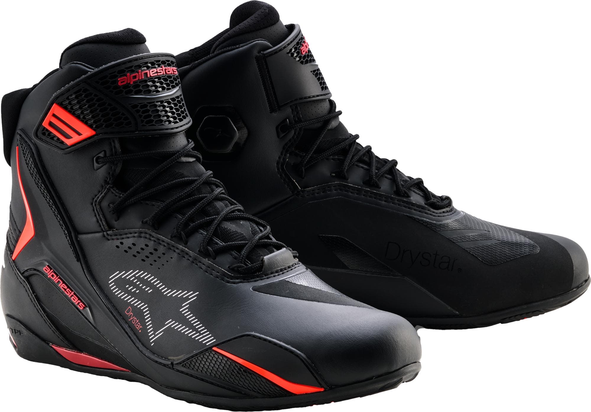 Alpinestars Faster 4 Drystar waterdichte motorschoenen, zwart-rood, afmeting 39 voor man