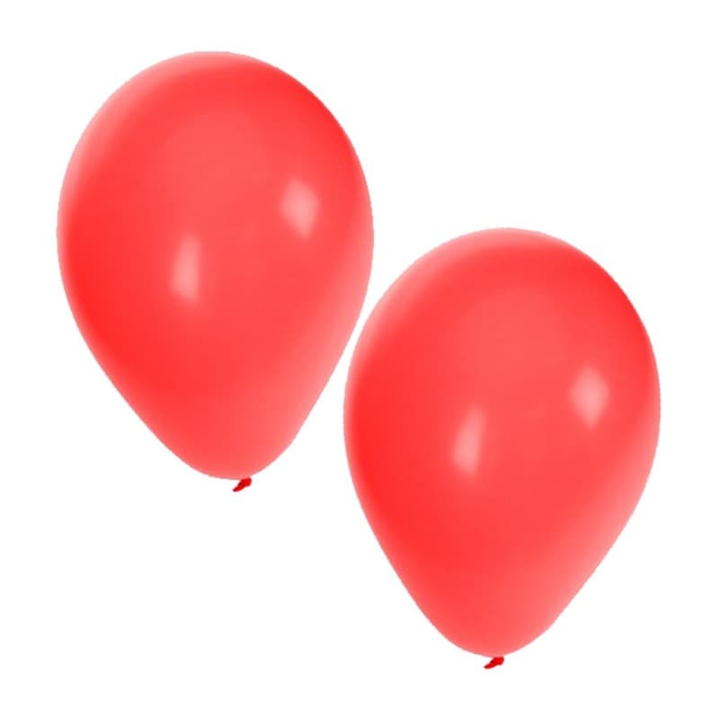 Feest ballonnen - rood - 100x stuks - ca. 27 cm - verjaardag -