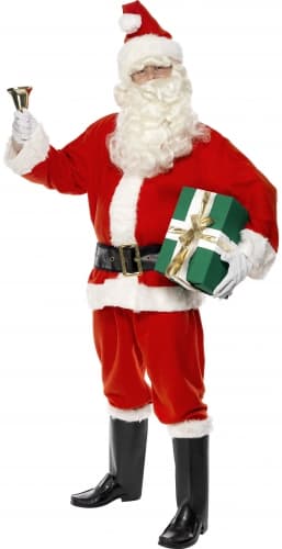 Kerstman verkleedkleding kostuum/pak - rood - volwassenen - compleet 52-54 (L) -