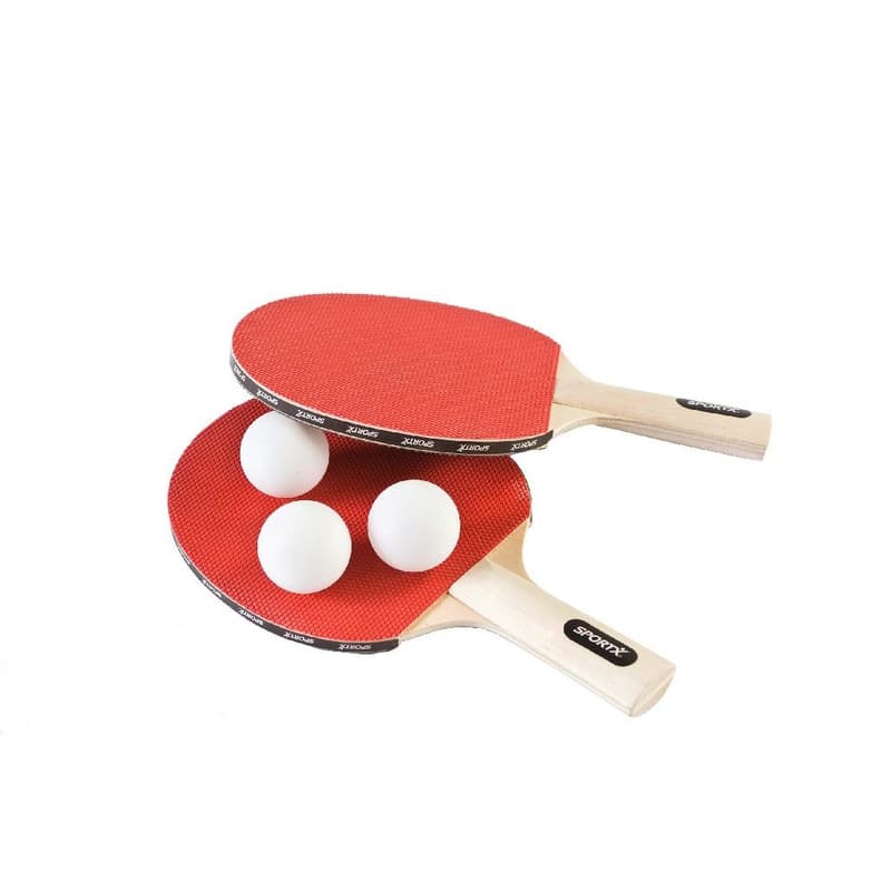 SportX Tafeltennisbatjes - incl. ping pong balletjes - complete set -