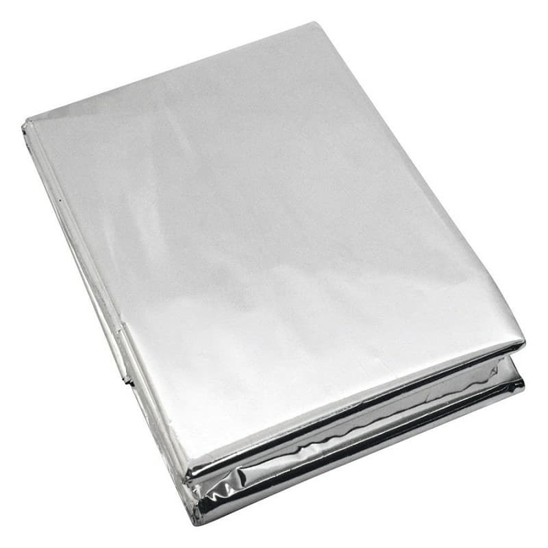 Van Os Nooddeken/reddingsdeken/isolatiedeken - 132 x 202 cm - zilver - warmtedeken -