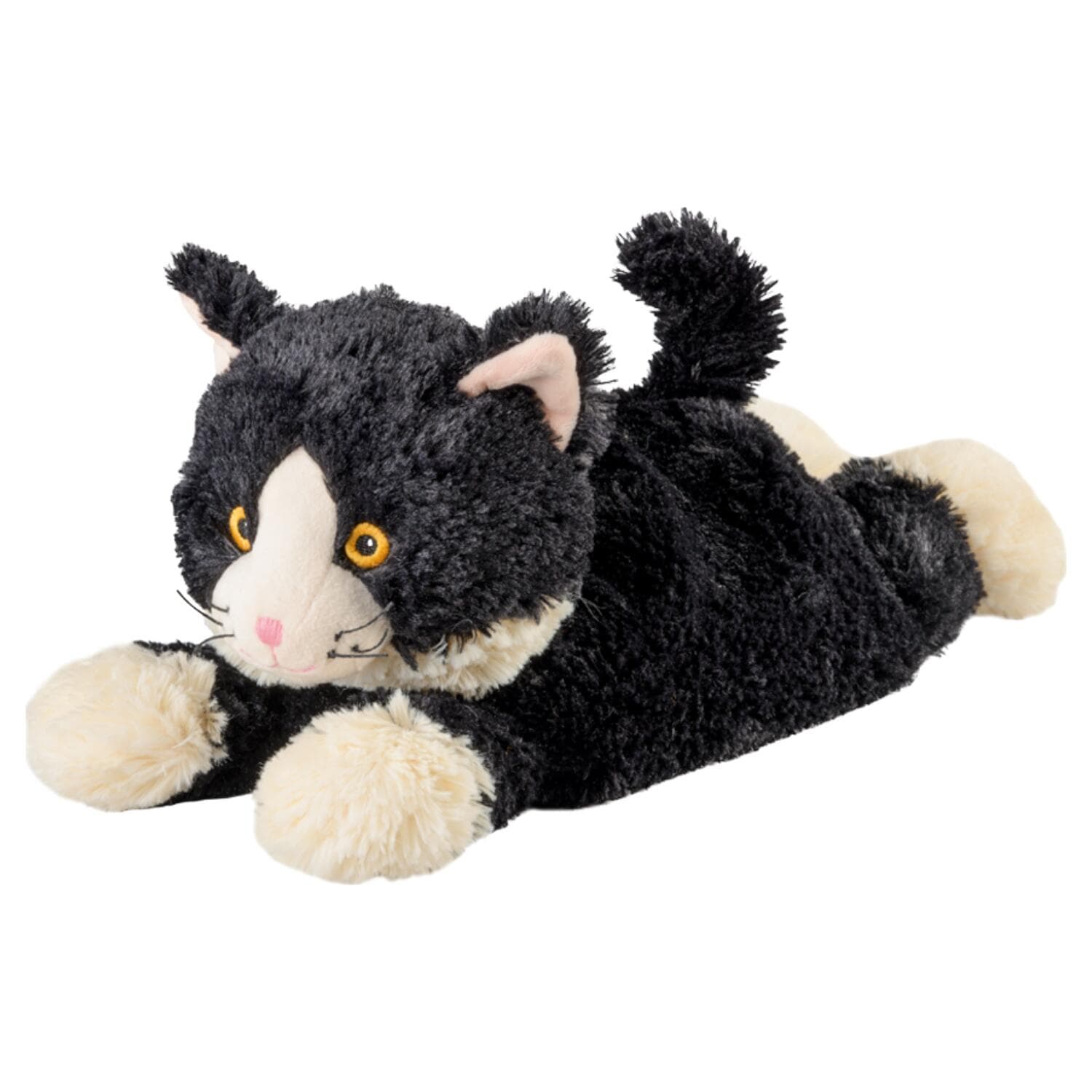 Warmies warmte/magnetron knuffel kat - 38 cm - pittenzak - opwarm knuffel