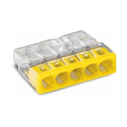 WAGO Lasklem Wit - 5x0,5-2,5mm² Cu