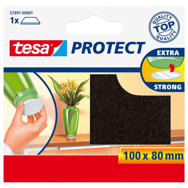 Beschermvilt tesa® Protect anti-kras 80x100mm bruin