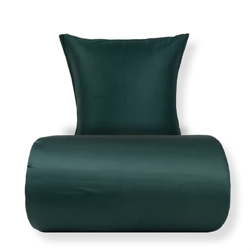 Bamboo bedding - 100% bamboo - Dark green satin-woven