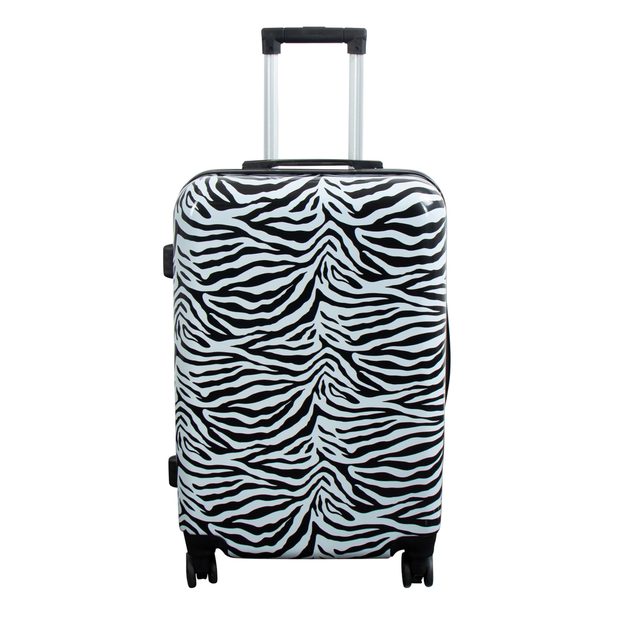 Koffer - Hardcase koffer - Grootte Medium - Koffer met motief - Zebra - Exclusieve lichtgewicht reiskoffer