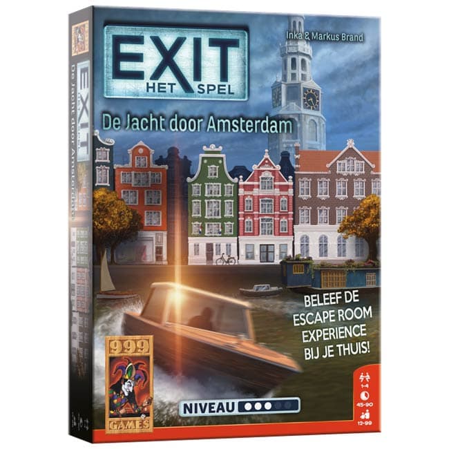 EXIT: Het spel - De Jacht door Amsterdam - 999 Games Bordspel|Coöperatief