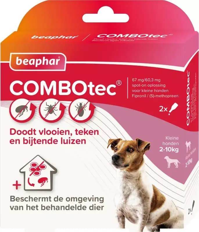 Beaphar COMBOtec parasietbehandeling hond 2-10kg 2 pipetten