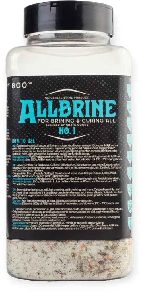 Grate goods Allbrine nr.1 strooibus 800 gram