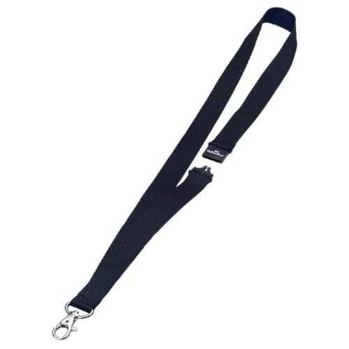 Textielkoord durable 8137 met karabijnhaak zwart