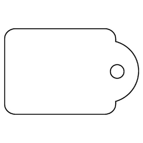 Label apli karton nr 383 7x19mm wit 1000 stuks