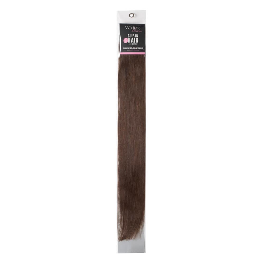 Wildest Dreams Clip-in Extensies - enkele strip in 4B-Tobacco, 60cm