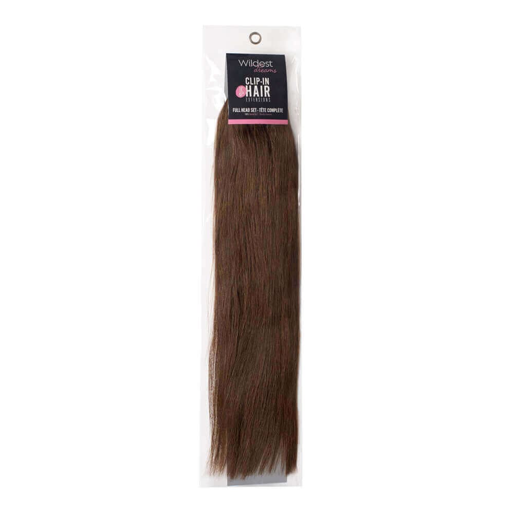 Wildest Dreams Clip-in Extensies - Volledige Hoofd Set in 4B-Tobacco, 45cm