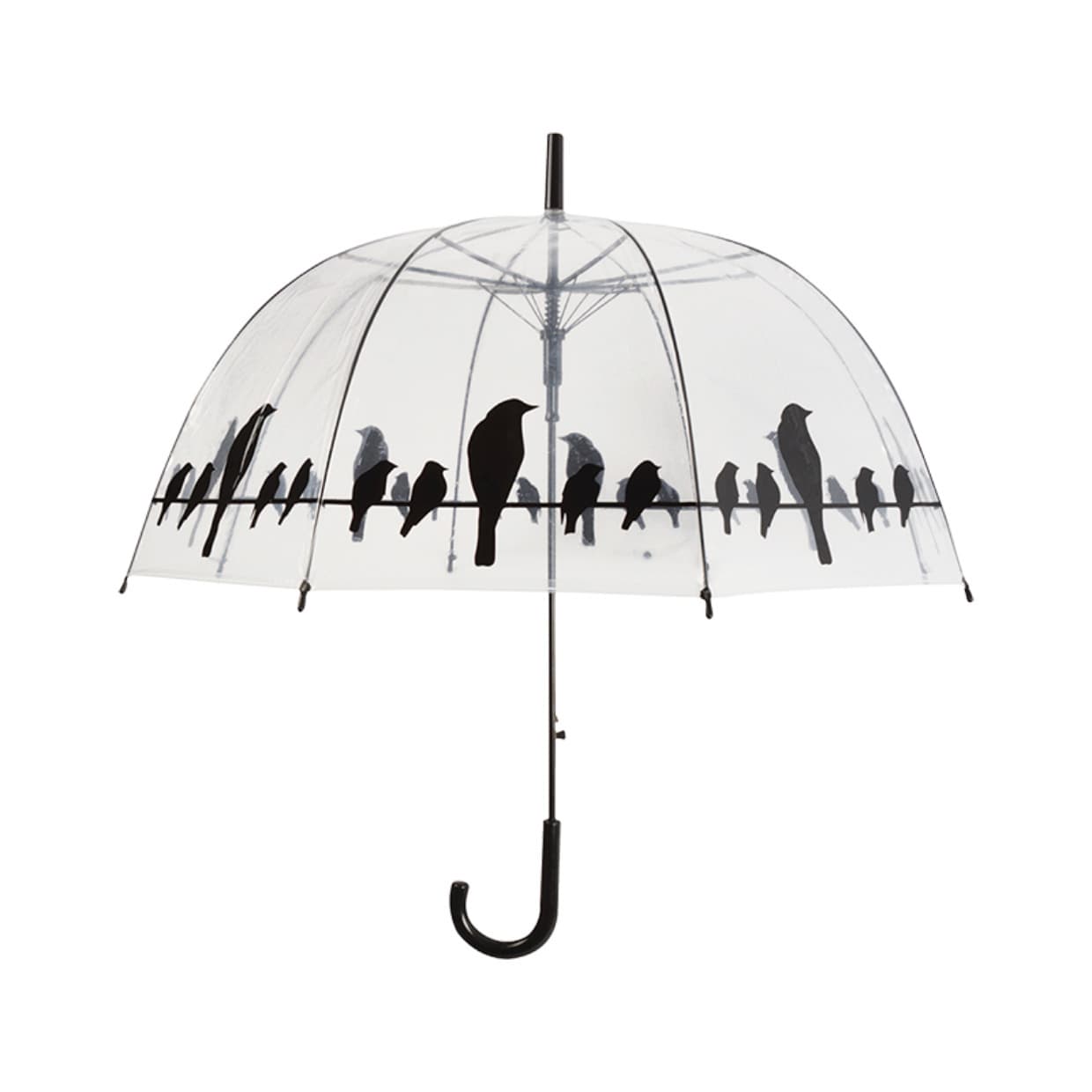Esschert Design Paraplu vogels - transparant - D87 cm -